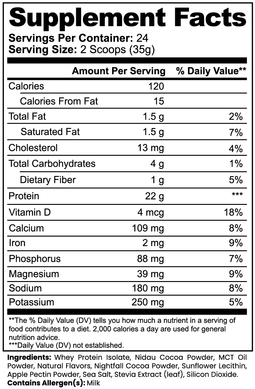 Alcove Whey Protein Isolate (Chocolate)